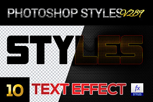 10 Creative Photoshop Styles V290