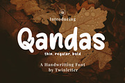 Qandas, a Sans Serif Font by twinstd (Thumbnail 1 of 12)