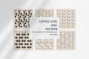 Bundle Coffee Icons for Patterns, an Outline Icon by TwonTwo Studio (Thumbnail 1 of 6)