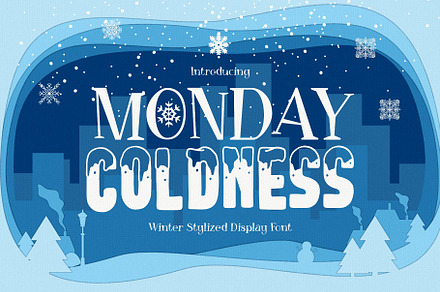 Monday Coldness, a Symbol Font by alit design