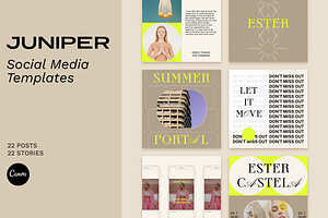 JUNIPER | Social Media Kit, a Social Media Template by Bonumo