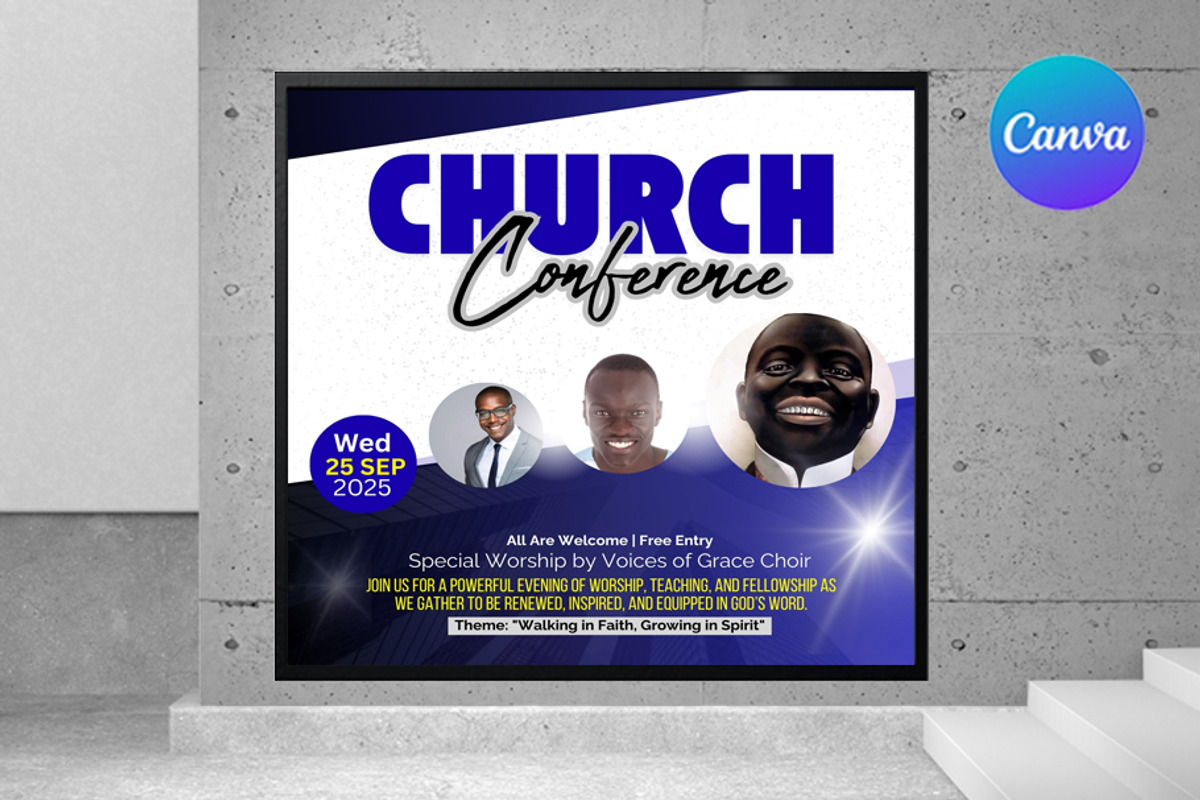 Church Conference Flyer Template, a Graphic by graphicforest (Photo 1 of 3)