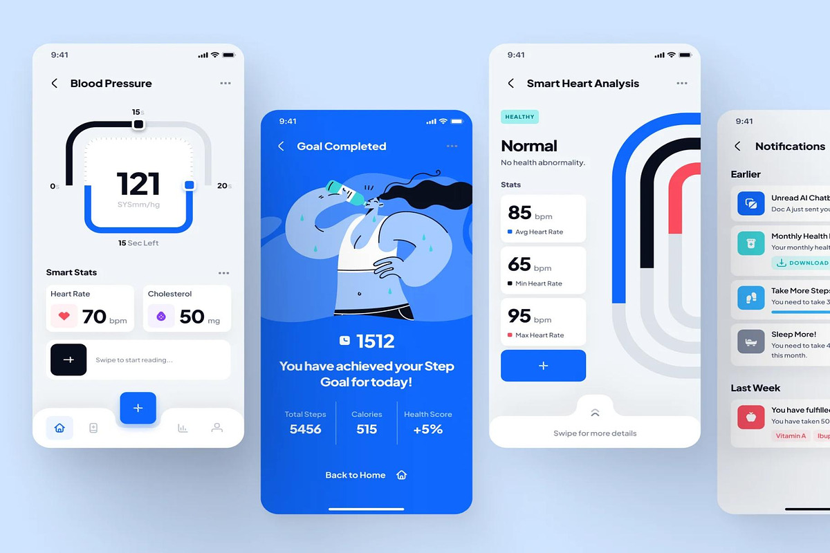 asklepios AI Healthcare Wellness App, an UI Kit Template by Creative Perspective (Photo 7 of 8)