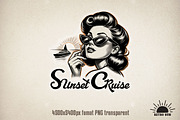 Retro Pin-Up Sublimation Bundle, an Object Graphic by GlitterCraft (Thumbnail 6 of 20)