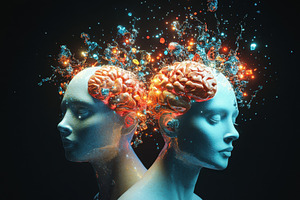 Bright brain activities illustrated, a Photo by Iftikhar Alam