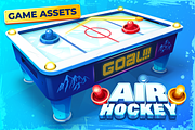 Air Hockey Game Assets, an Illustration by wowu (Thumbnail 1 of 12)