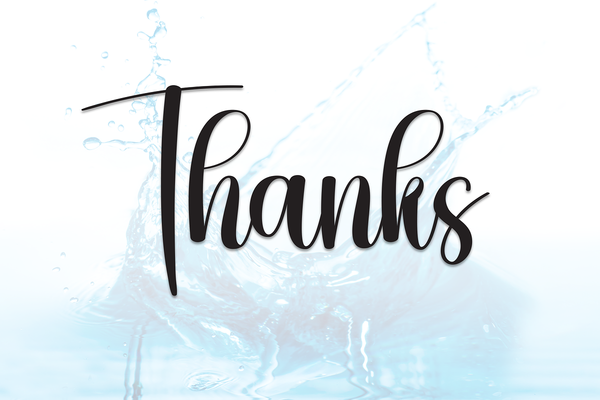 Water | Script Font, a Handwritten Font by Scratchones (Photo 9 of 9)