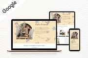Google Site Theme | The Designer, a HTML Template by She Designs Things (Thumbnail 1 of 10)