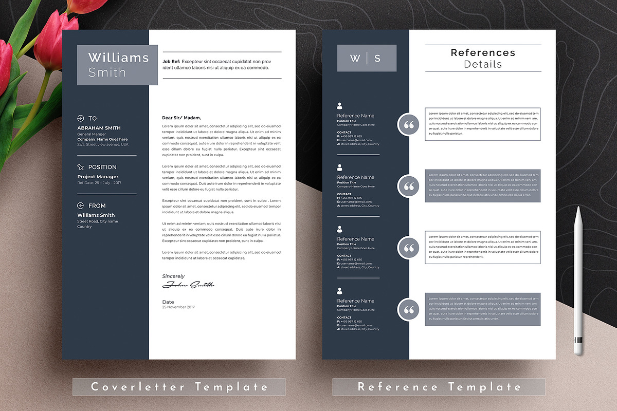 Resume Cv Template Word Apple Pages, a Resume Template by Tbunny (Photo 4 of 9)