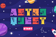 Astral Zenith - Star Space Font, a Font by PutraCetol Studio (Thumbnail 3 of 11)