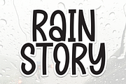 Rain Story | Script Font, a Script Font by Scratchones (Thumbnail 1 of 8)