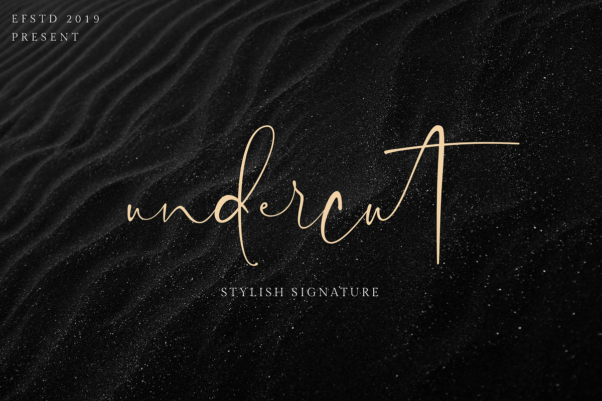 Undercut - Stylish Signature Font