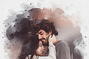 Dreamy Couple Watercolors Effect, an Action Add-On by MRI STUDIO (Thumbnail 18 of 21)