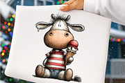 Whimsical Farm Animals Clipart, an Illustration by SinaCreation (Thumbnail 6 of 7)