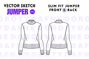 Slim Fit Jumper, an Apparel Mockup by Doroty Dafne Designs (Thumbnail 2 of 7)