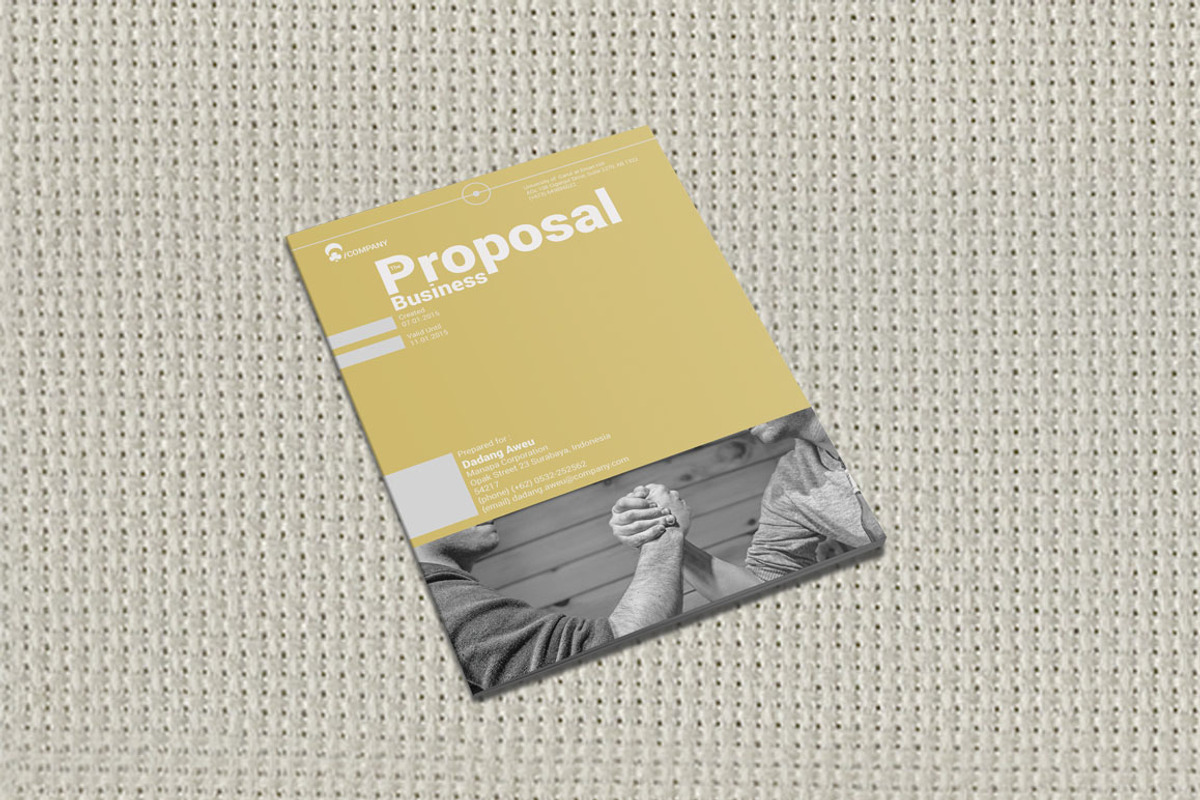 Business Proposal Cover, a Stationery Template by Magoo Studio (Photo 5 of 5)