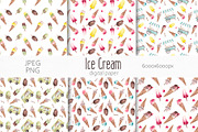 Watercolor Ice Cream Collection, a Food Illustration by YuliyaArtGarden (Thumbnail 8 of 11)