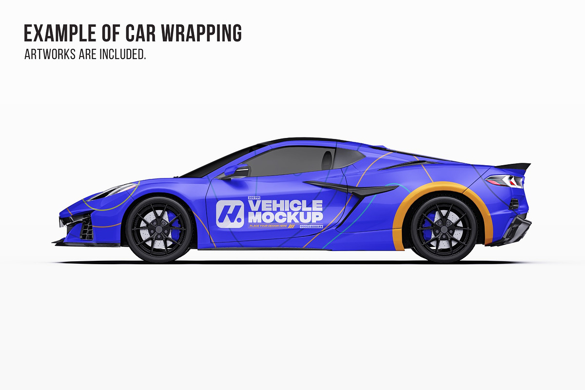 2026 Hyper Performance Coupe Set, an Advertising Mockup by Halal Graphic Studio (Photo 7 of 12)