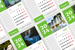 Canva Frame Wall Calendar 2024