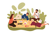 People having summer picnic set, a Person Illustration by Good Studio (Thumbnail 6 of 6)