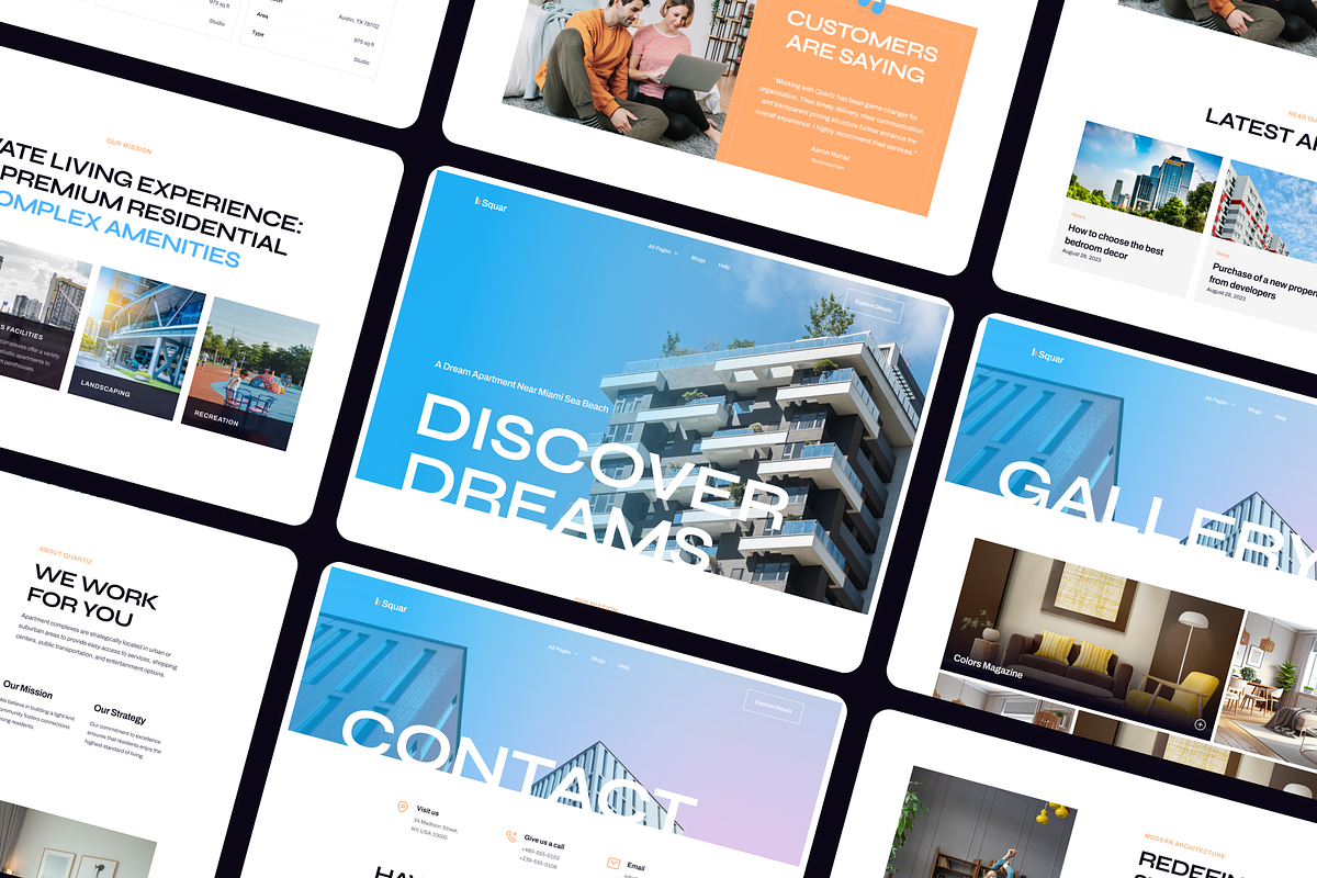 Squar - Free Real Estate Figma, an UI Kit Template by FinestDevs (Photo 6 of 6)