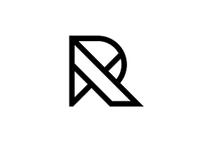 Modern R Letter Logo Template