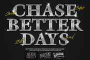 Silver Chrome Typography Text Effect, a Layer Style Add-On by Matsero (Thumbnail 1 of 4)