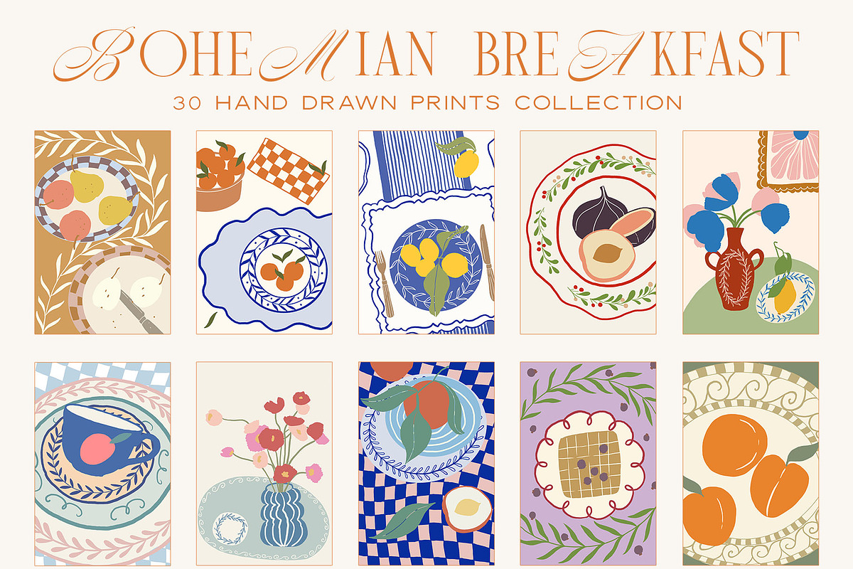 Hand Drawn Still Life Posters, a Food Illustration by Ayya Studio (Photo 11 of 11)