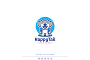 Cheerful Dog Mascot Logo Design, a Branding & Logo Template by Artnivora.Std (Thumbnail 1 of 3)