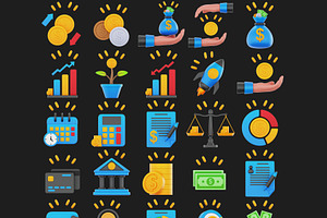 Business & Finance 3D Icon Set