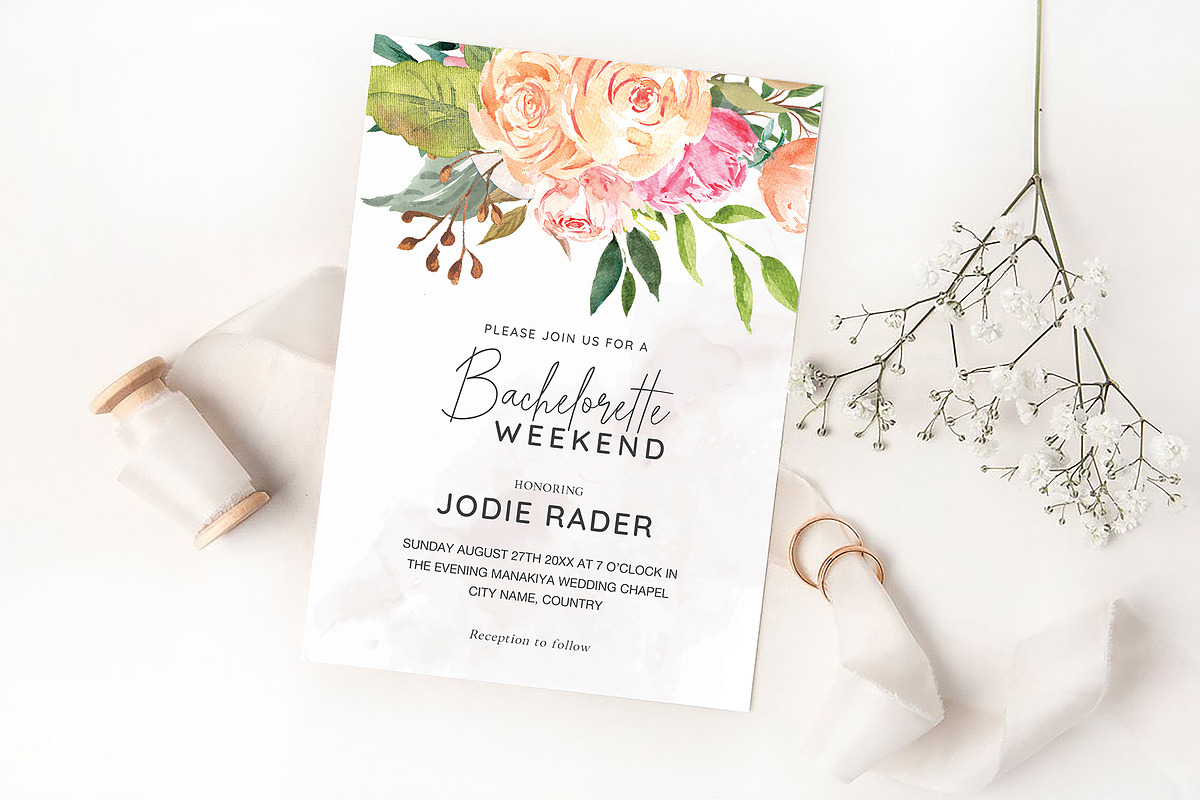 Bachelorette Party, an Invitation Template by ShineOnWedding (Photo 3 of 9)