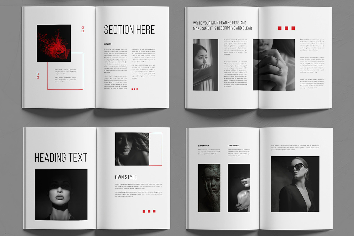 Fashion Look book Layout, a Flyer Template by MightyDesign (Photo 2 of 6)