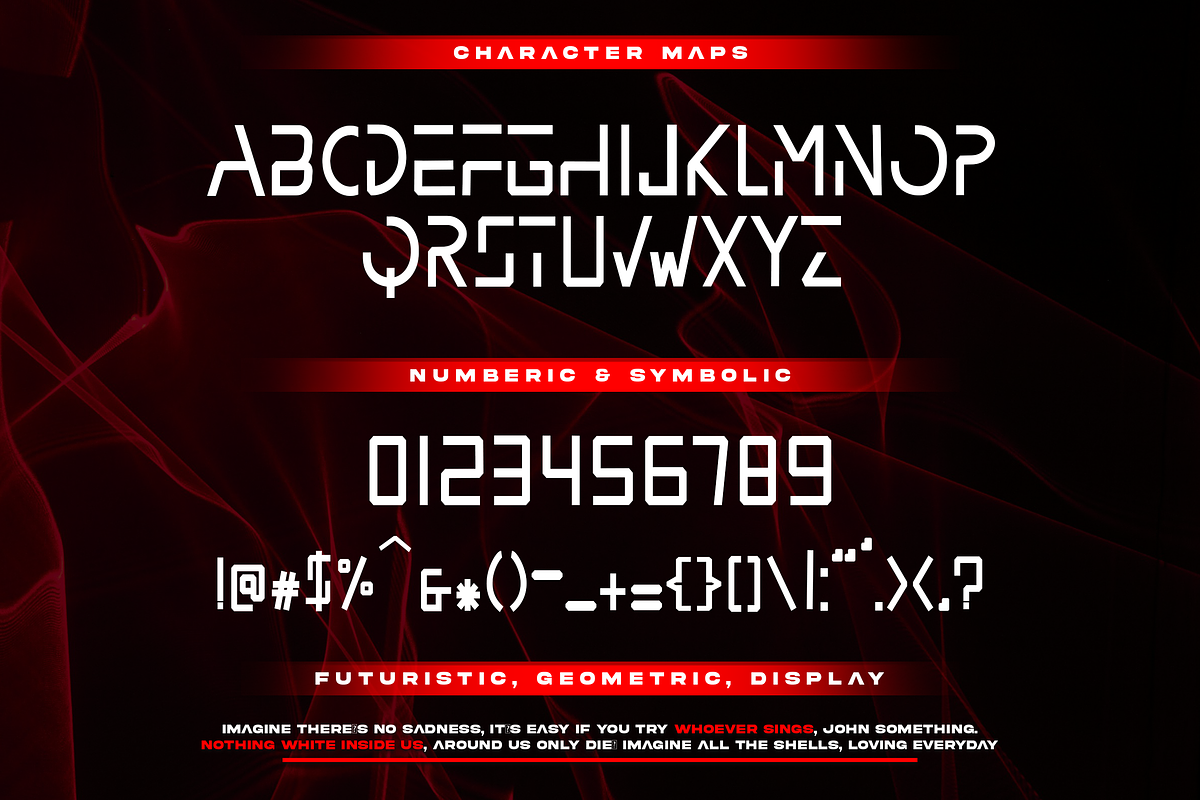 Midelton Futuristic Display Typeface, a Sans Serif Font by Templatiostudio (Photo 3 of 12)