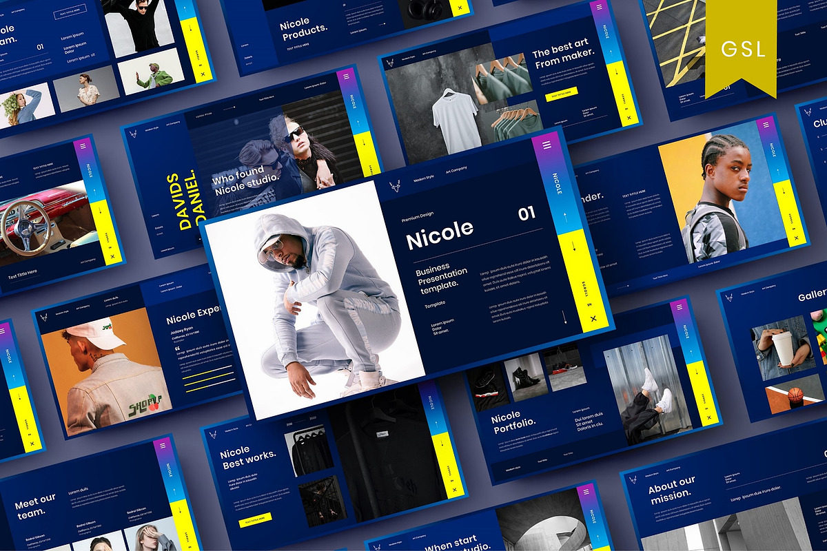 Nicole - Business Google Slide Templ, a Presentation Template by Dens Creative Studio (Photo 1 of 6)