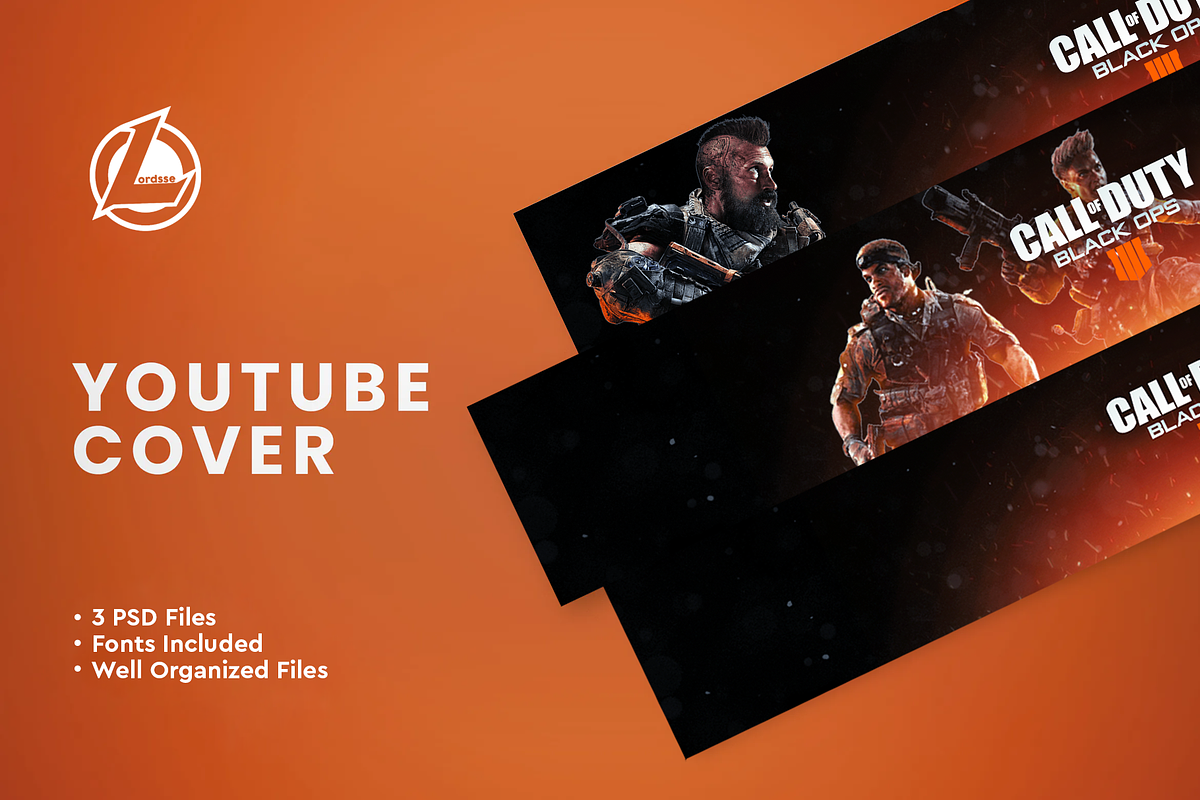 YouTube Gaming Banners Set 3, a Social Media Template by Lordsse (Photo 1 of 4)