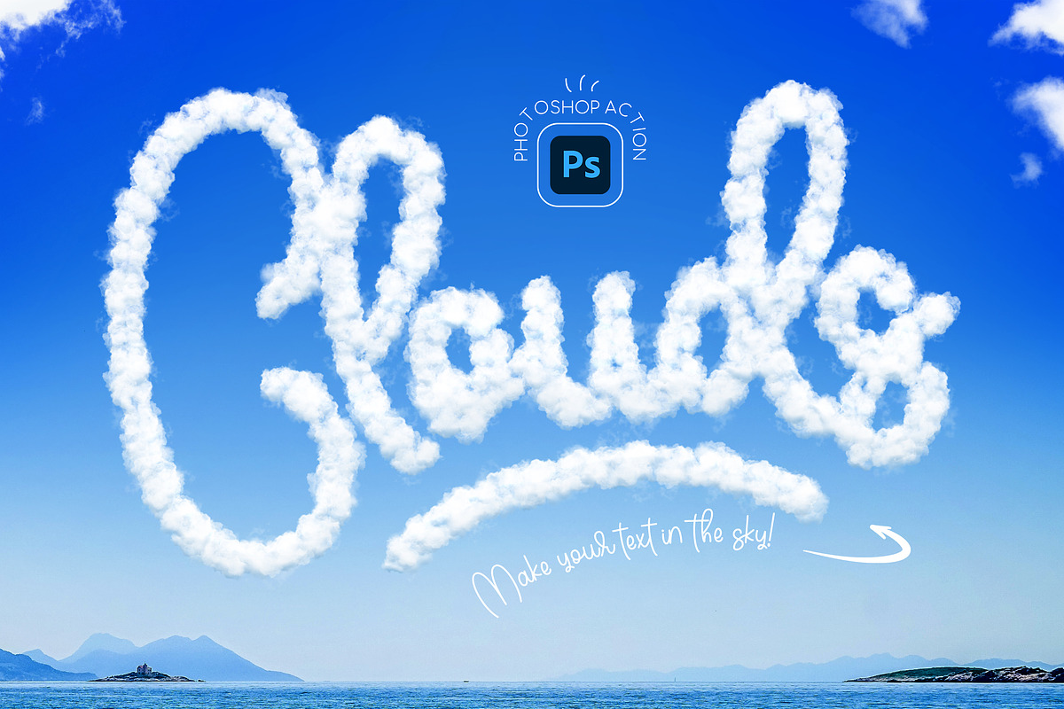 Cloud Photoshop Action, an Action Add-On by Andrew Skoch Design (Photo 2 of 7)
