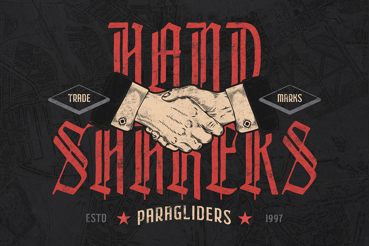 Wellfoge Blackletter Rough Font, a Blackletter Font by alit design (Photo 9 of 20)