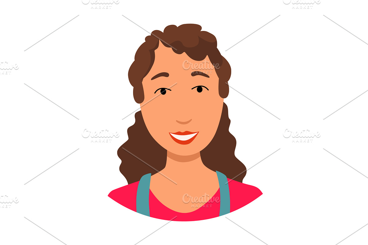 Call center operator avatar without, a Person Illustration by the8monkey