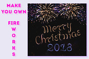 SET 4 / Xmas Fireworks 2018, a Decorative Illustration by Nadin_Lebedeva (Thumbnail 3 of 6)