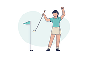 Golf Tournament Illustration, an Object Graphic by Jump Studio (Thumbnail 3 of 12)