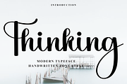 Thinking, a Handwritten Font by InermediaSTUDIO (Thumbnail 1 of 8)