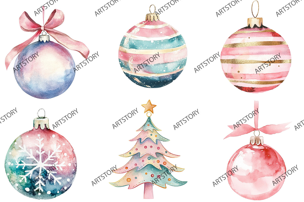 Minimalist Christmas Ornament Clipar, an Illustration by designcity5 (Photo 3 of 5)