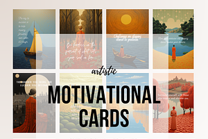 Motivational Affirmation Cards Canva