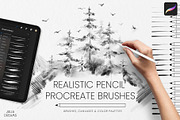 Realistic Pencil Procreate Brushes, a Brush Add-On by Julia Dreams (Thumbnail 1 of 11)