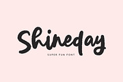 Shineday, a Script Font by etigletters (Thumbnail 1 of 7)
