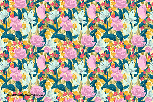 Floral Wind Seamless Pattern