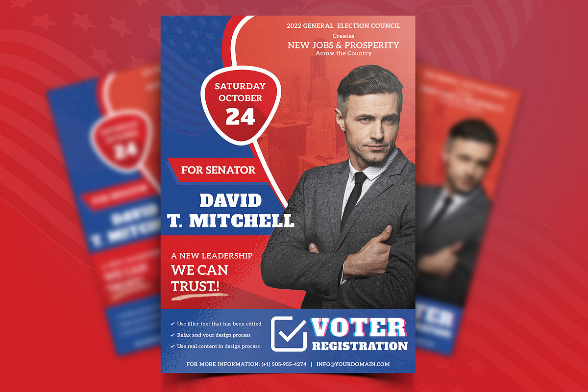 Political Campaign Flyer, a Flyer Template by 3djagan