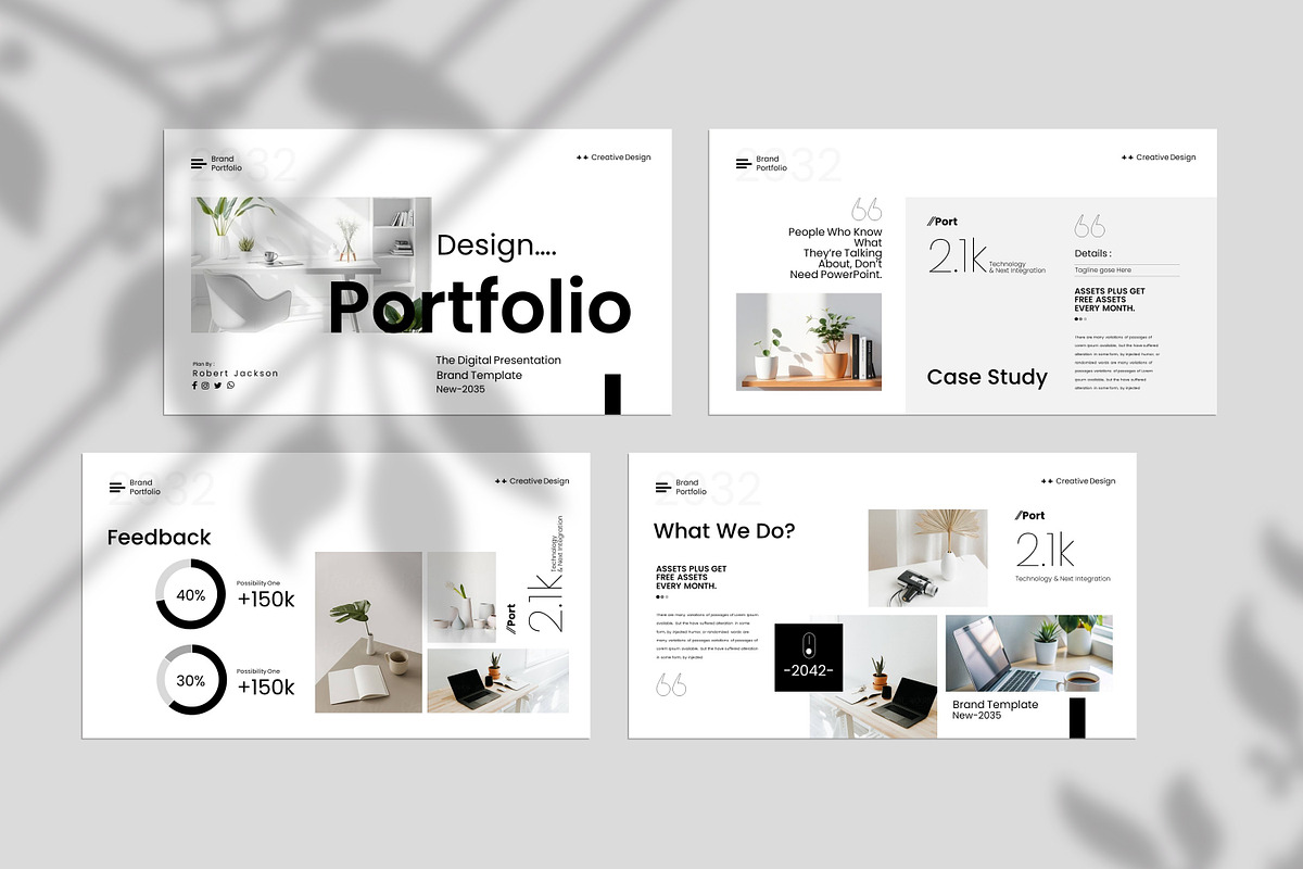 Design Portfolio Template, a Presentation Template by Creative-Work (Photo 4 of 9)