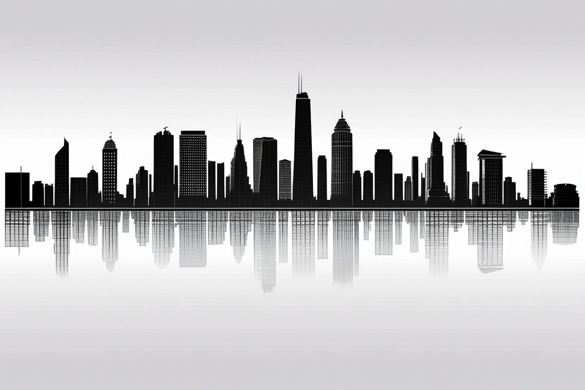 Modern City Skyline Vector Bundle, an Illustration by abu67222 (Photo 1 of 7)
