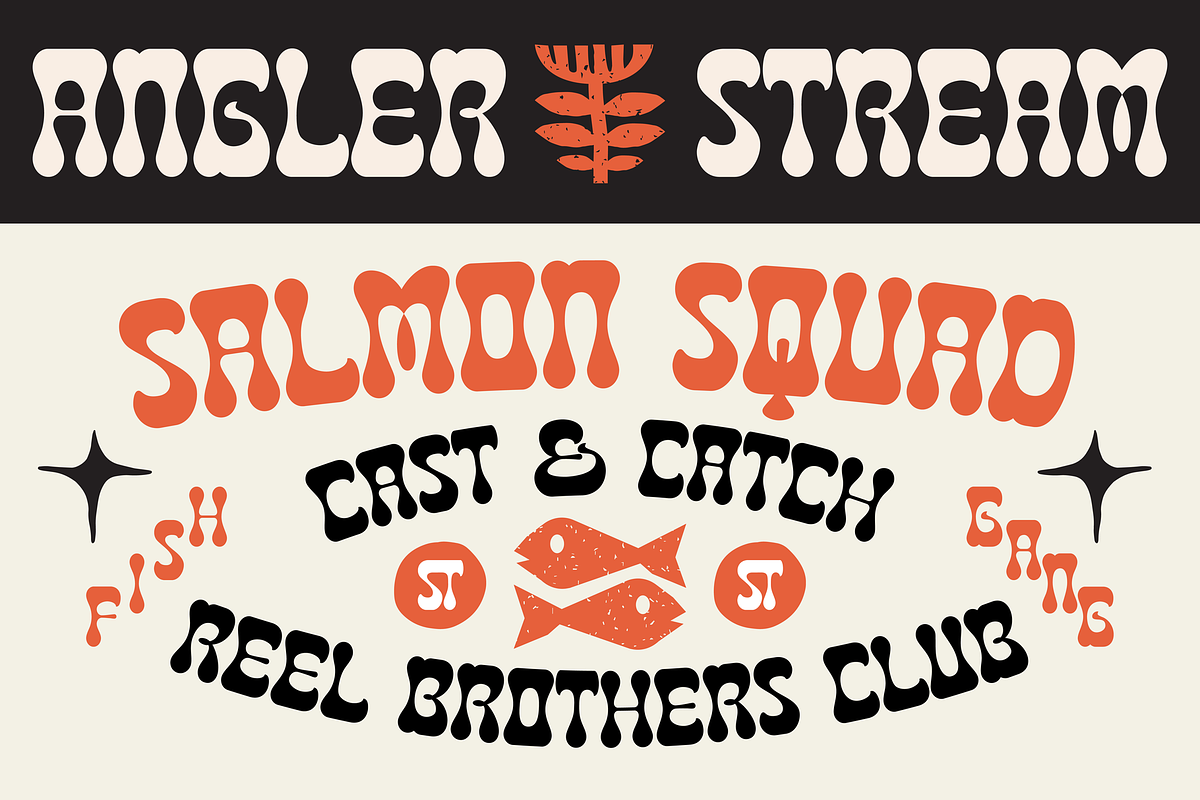 Tortilas Mustard – Funky Retro Font, a Sans Serif Font by Vampstudio (Photo 4 of 10)